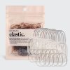 Brown No-Snag Elastics 100pc Set